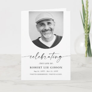 Einfache Reihenfolge der Dienstbeerdigung Karte