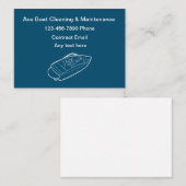 Einfache Reinigung und Wartung von Schiffen Visitenkarte (Vorne/Hinten)