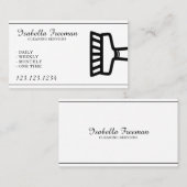 Einfache Reinigung von Schwarz und Weiß Visitenkarte (Vorne/Hinten)