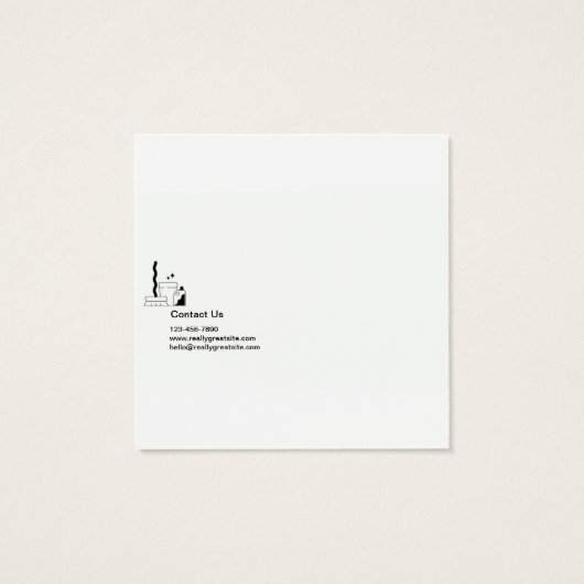 Einfache Reinigungsdienste für weißen und schwarze (Rückseite)