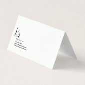 Einfache Reinigungsdienste für weißen und schwarze Visitenkarten (Rückseite)