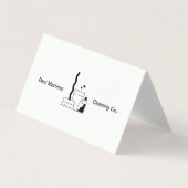 Einfache Reinigungsdienste für weißen und schwarze Visitenkarten (Vorderseite)