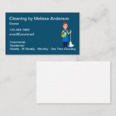 Einfache Reinigungsdienste Moderne Visitenkarten Visitenkarte (Vorne/Hinten)