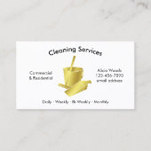 Einfache Reinigungsdienste Visitenkarte (Vorderseite)