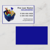 Einfache Reinigungsversorgungs-Visitenkarten Visitenkarte (Vorne/Hinten)