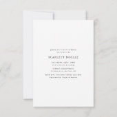 Einfache Reise zum Brautparty  Foto Einladung (Rückseite)