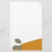 Einfache reizende schlichte Baum-Niederlassung Briefpapier (Vorne/Hinten)