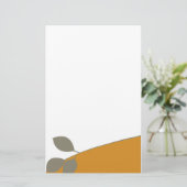 Einfache reizende schlichte Baum-Niederlassung Briefpapier (Stehend Vorderseite)