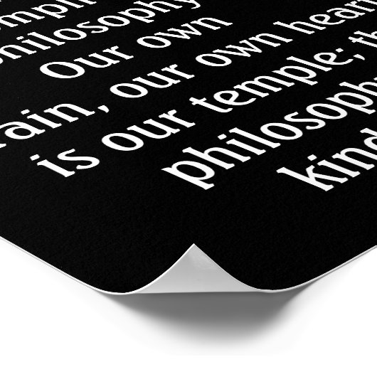 Einfache Religion - Dalai Lama Zitat - Kunstdruck Poster (Ecke)