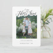 Einfache religiöse Adore Ihm Weihnachtskarte Einladung (Stehend Vorderseite)