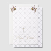 Einfache religiöse Kindertaufe Pergament Einladungen (Versetzt (Einladung))