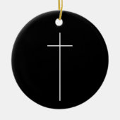 Einfache religiöse Kreuzigung Christlich katholisc Keramik Ornament (Vorne)