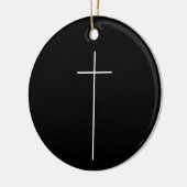 Einfache religiöse Kreuzigung Christlich katholisc Keramik Ornament (Links)
