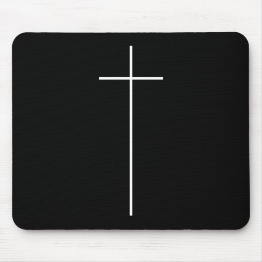 Einfache religiöse Kreuzigung Christlich katholisc Mousepad (Vorne)