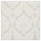 Einfache Renaissance-Damaske, weiß auf Elfenbein Stoff (Muster)