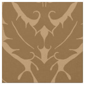 Einfache Renaissance-Damaskus, Burnt Caramel Stoff (Nahaufnahme)