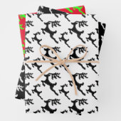 Einfache Rentier-Silhouette Geschenkpapier Set (Beispiel)