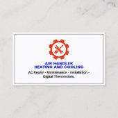 Einfache Reparatur Heizung und Kühlung HVAC Visitenkarte (Vorderseite)