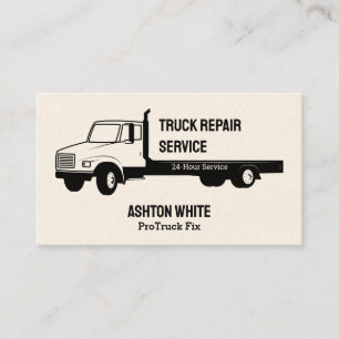 Einfache Reparatur von Lkw Visitenkarte