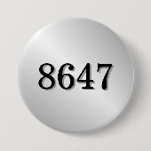 Einfache Resistenz 8647 Button (Vorderseite)