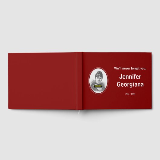 Einfache, respektvolle Beileid Gästebuch (Voll)