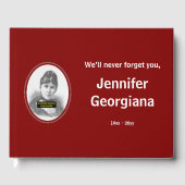 Einfache, respektvolle Beileid Gästebuch (Vorderseite)