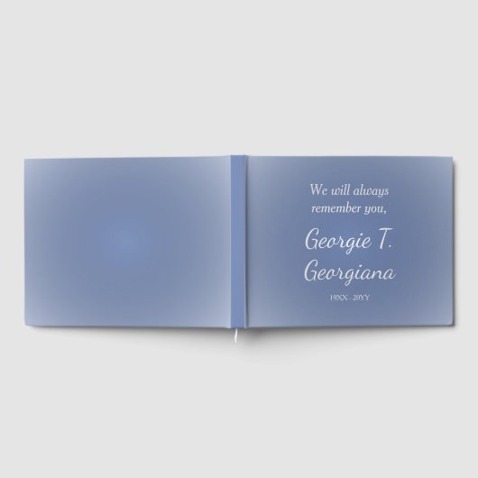 Einfache, respektvolle Erinnerungen Gästebuch (Voll)