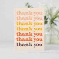 Einfache Retro-70er Typografie Peach und Orange
