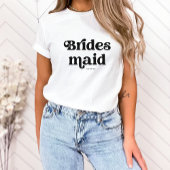 Einfache Retro-Boho-Typografie | Bridesmaid T-Shirt