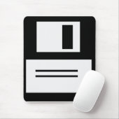 Einfache Retro Diskette Mousepad (Mit Mouse)