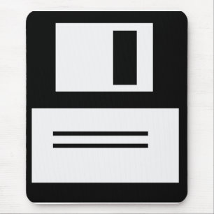 Einfache Retro Diskette Mousepad