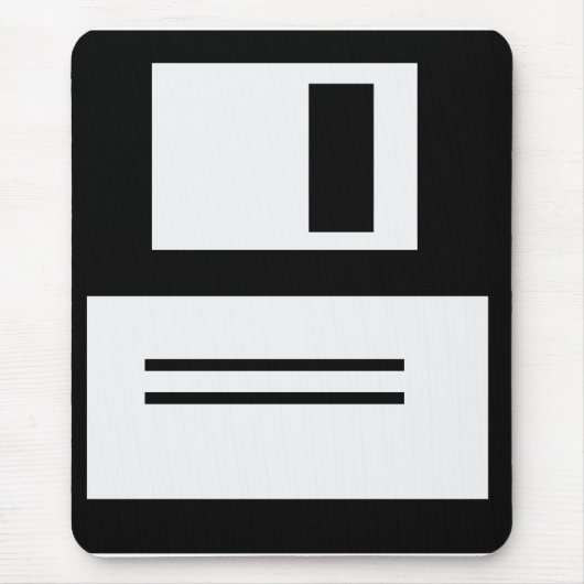 Einfache Retro Diskette Mousepad (Vorne)
