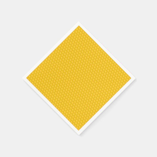 Einfache Retro Honeycomb Gold Serviette (Ecke)