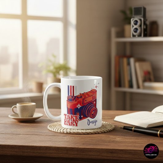 Einfache Retro-Kamera Kaffeetasse