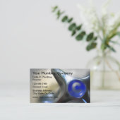 Einfache Retro-Klempner-Visitenkarten Visitenkarte (Stehend Vorderseite)