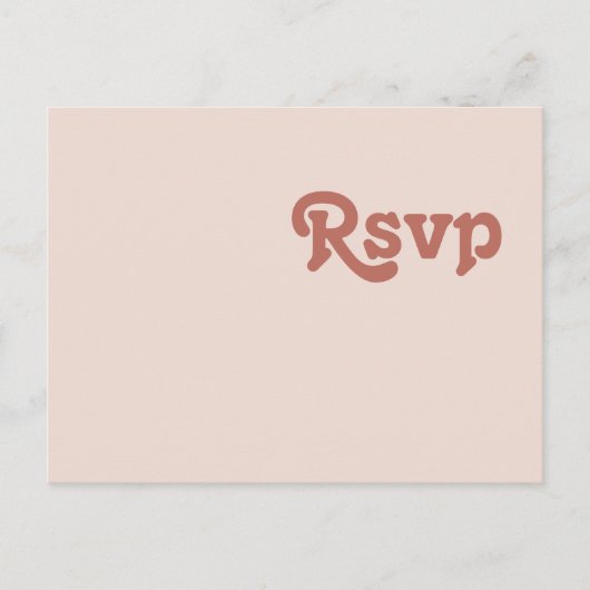 Einfache Retro Rosa Menü Auswahl UAWG Postkarte (Vorderseite)