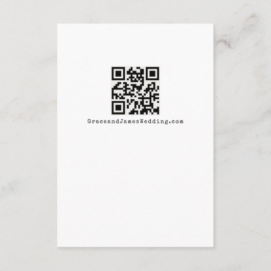 Einfache Retro-Schreibmaschinentypografie-Details Begleitkarte (Rückseite)