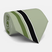 Einfache Retro-Streifen Abstrakt Art. 3 Krawatte (Gerollt)