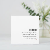 Einfache Retro Sunset Chat Paws Funny Cat Vater Ca Karte (Stehend Vorderseite)