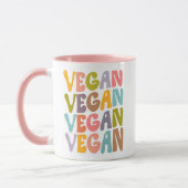 Einfache Retro-Vegan Tasse (Links)