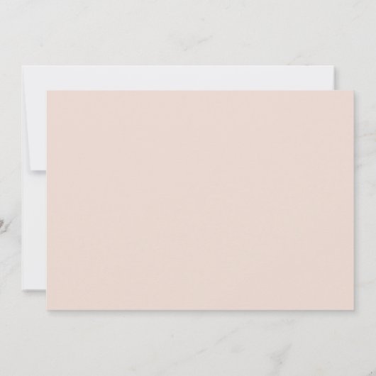 Einfache Retro-Vibes | Alte horizontale Rose Save The Date (Rückseite)