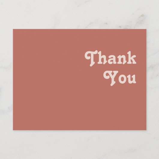 Einfache Retro-Vibes | Alte Rose Hochzeit Vielen D Postkarte (Vorderseite)