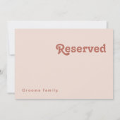 Einfache Retro-Vibes | Blush Pink Reserviert Zeich (Rückseite)