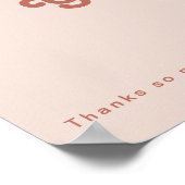 Einfache Retro-Vibes | Rosa Farbkarten und Geschen Poster (Ecke)