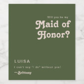 Einfache Retro | Vorschlag für eine Richtlinie übe Weinetikett (Einzelnes Label)