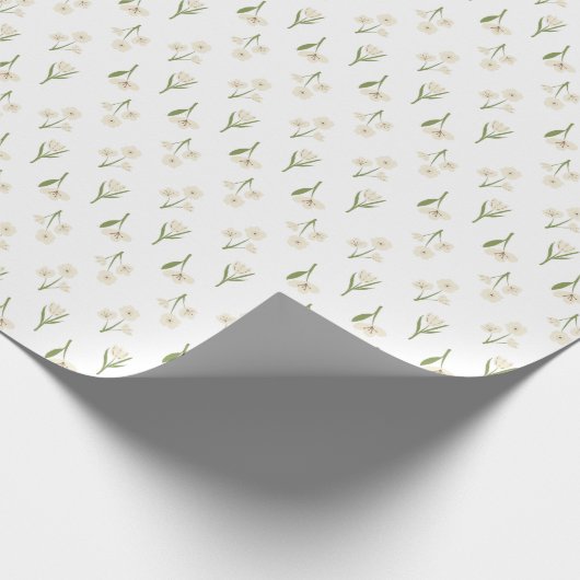 Einfache Retro-Wildblumen Geschenkpapier (Ecke)