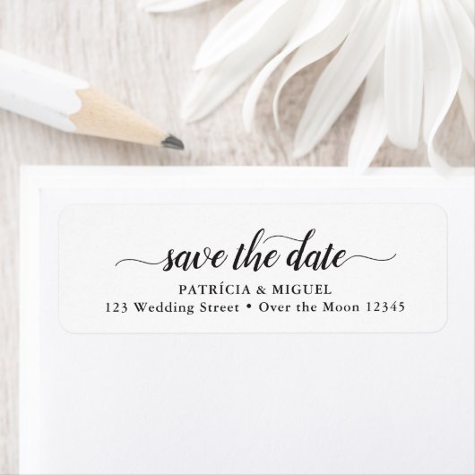 Einfache Rett Date Chic Script Moderne Kalligrafie (Insitu)