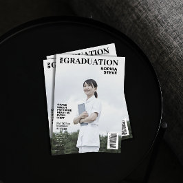 Einfache RN-Krankenschwester Magazin Foto Abschlus Einladung