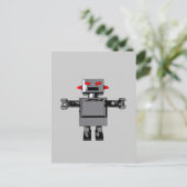 Einfache Robot Postkarte (Stehend Vorderseite)