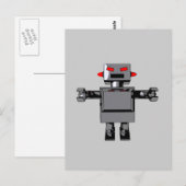 Einfache Robot Postkarte (Vorne/Hinten)